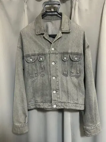 soerte 데님 재킷 그레이 3