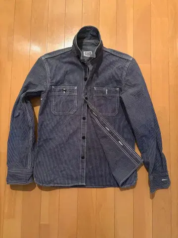 THE FLATHEAD 핑 히코리 데님 셔츠 워배시 셔츠