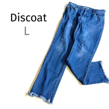 디스코트 Discoat 스키니 데님 블루 여성용 L 스트레치 스트레이트