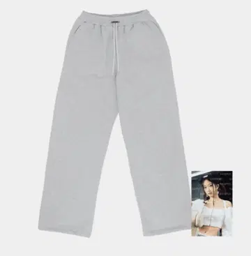 르세라핌 조거 팬츠 바지 Melange Grey 카즈하