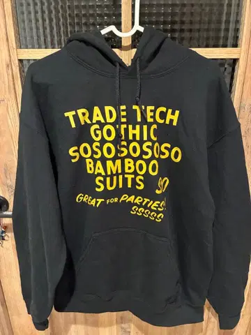 뱀부 슈츠 블랙 후드티 M