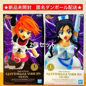 빛의 전사 프리큐어 큐어 화이트 큐어 블랙 피규어 2개 세트