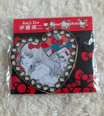 이토 준지 산리오 갸루 토미에 메탈 하트 배지