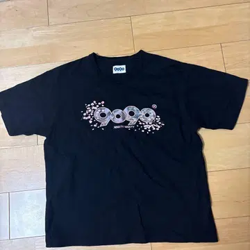 9090 그래픽 프린트 T셔츠 M 블랙