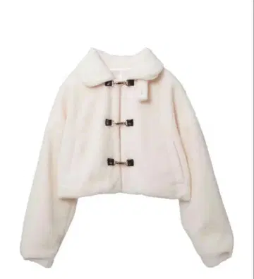 amly city 라메 보아 블루종 화이트 아이보리