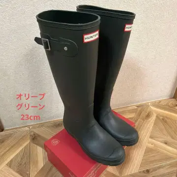 HUNTER 롱 레인부츠