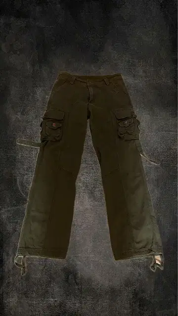 00s archive y2k 기믹 카고 팬츠 그런지