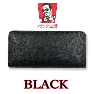 블랙 fms25 프랭크 미우라 라운드 장지갑 롱 월렛 블랙