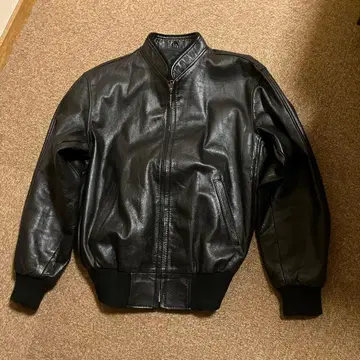 블랙 가죽 자켓 소가죽 카프 경량