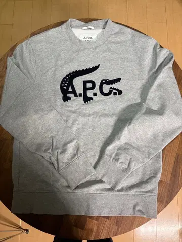 A.P.C. x LACOSTE 그레이 맨투맨