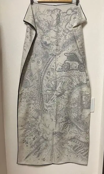 라쿠텐에서 구매한 양면 프린트 스톨