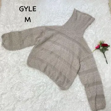 GYLE [ M ] 스트라이프 하이넥 오버사이즈 캐주얼 하이넥