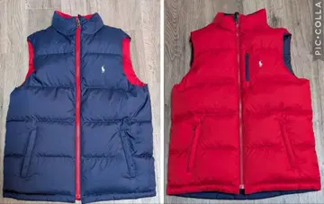 범용성 발군! [ 랄프 로렌 ] 퀼팅 리버서블 다운 베스트