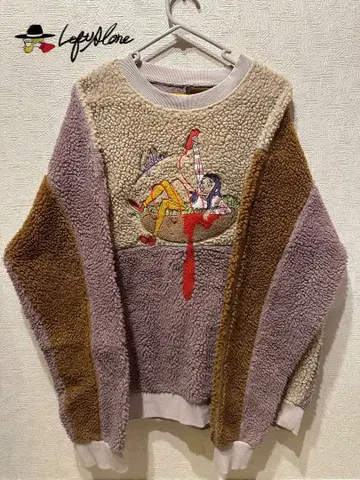 LEFT ALONE 보아 맨투맨 자수