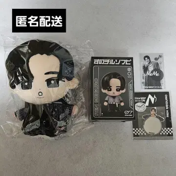 메구로 렌 스노우 소프트 비닐 BIG 인형 스티커 Snow Man