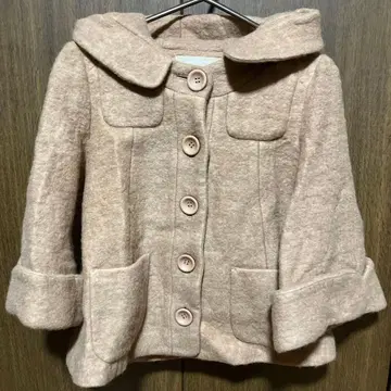 Franche Lippe 후드 부착 자켓 베이지 울