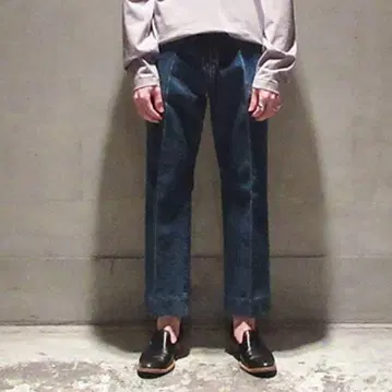 URU TOKYO 데님 팬츠 인디고 블루 18SUP08A