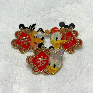 상하이 디즈니랜드 핀 배지 세트