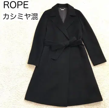[로페] 캐시미어 롱 코트 블랙 벨트 포함