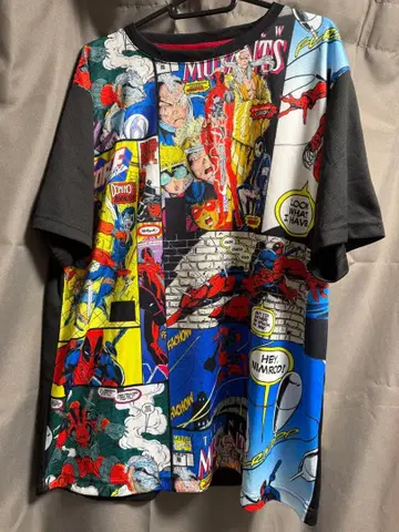 MARVEL 코믹 프린트 T셔츠 3L 사이즈