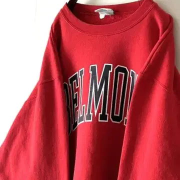 챔피온 BELMONT 맨투맨 트레이닝복 L 레드 빨간색 구제 의류