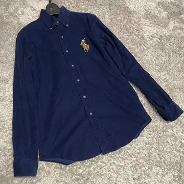 컨디션 최상 초레어 랄프 로렌 폴로베어 코듀로이 셔츠 베어 자수