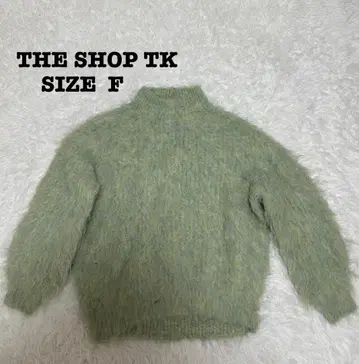 THE SHOP TK 샤기 니트 풀오버 F 그린[297]