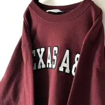 챔피온 텍사스 A&M 자수 맨투맨 L 레드 빨간색 구제 의류