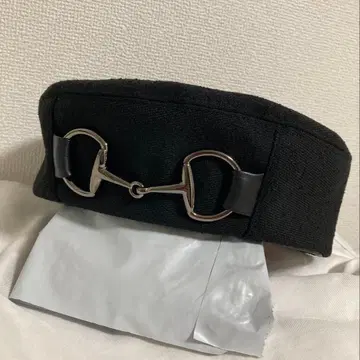 새상품 카시라 CA4LA PLAID BERET 9 비트 베레모 블랙