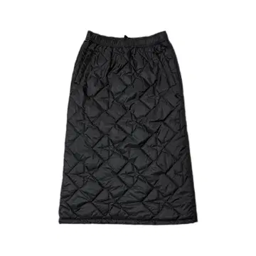 컨버스 별 두꺼운 원단 겨울 블랙 퀼팅 롱 스커트