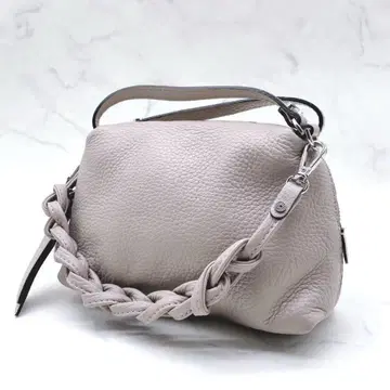 지아니카리니 알리파 M 2way 숄더백 주름 가죽 베이지