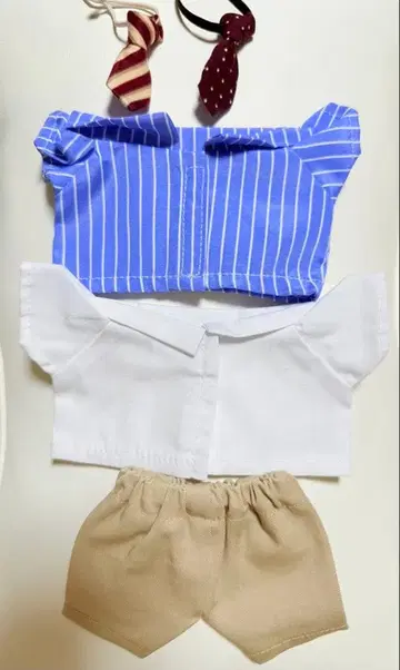 20cm 인형 옷 셔츠 넥타이 팬츠 세트