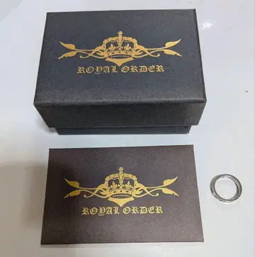 (인기) ROYAL ORDER 실버 반지 인증서 포함