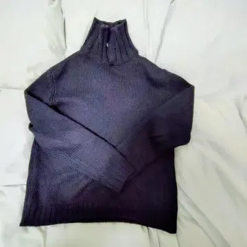 ZANONE 자노네 하이넥 울 니트 48 네이비 이탈리아제