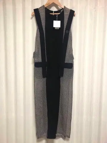 AgAwd/아가우드 [ 새상품 ] 바이컬러 메쉬 원피스 블랙