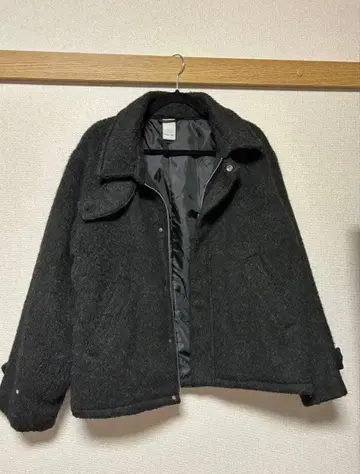 [Casper John] 울 샤기 블루종 블랙 S 사이즈