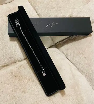 S925 실버 이탈리아제 크리스탈 컷 목걸이 케이스 포함 기간 한정