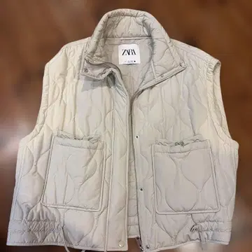 ZARA 퀼팅 다운 베스트 L 사이즈