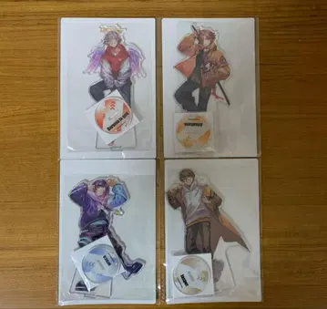 GIGO 한정판 CrazyRaccoon 빅 아크릴 스탠드 4종 세트