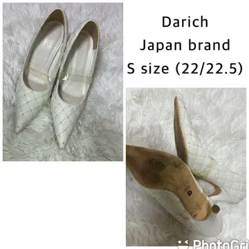 Darich 화이트 펌프스 S 사이즈