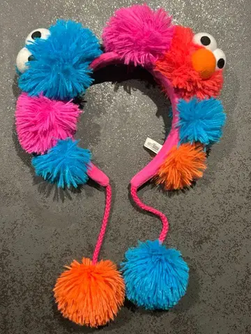 USJ 세서미 스트릿 폼폼 머리띠