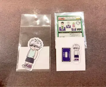 헌터헌터 니테레야 지로리 아크릴 스탠드 스티커 2개 세트 키루아