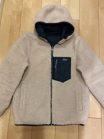 파타고니아 리버서블 보아 자켓 키즈 XL 여성용 S 네이비