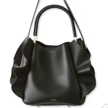 [ 미개봉 새상품 ] 셀포드 원핸들 프릴 백 블랙