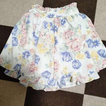 LIZLISA 꽃무늬 프릴 숏팬츠