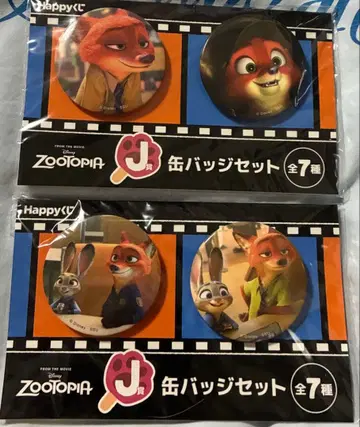 주토피아 제일복권 캔뱃지 세트