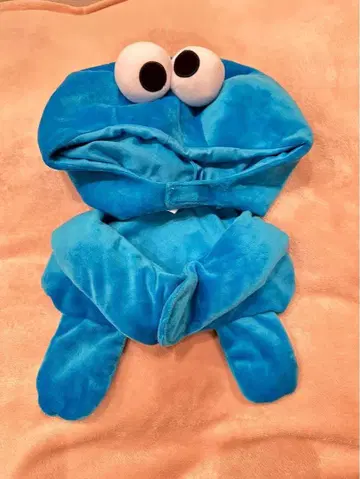 USJ 세서미 스트릿 껴안는 쿠키 몬스터 팬캡