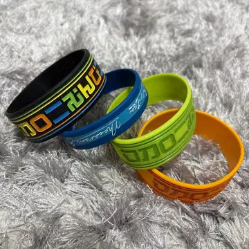 마카로니 연필 러버 밴드 4색 세트