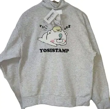 YOSISTAMP 새상품 곰과 달걀 맨투맨