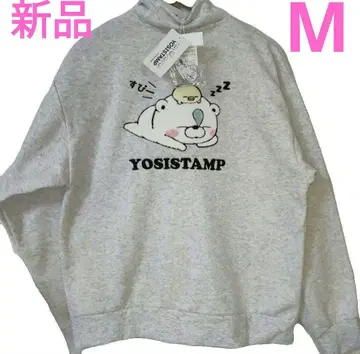 [ 새상품 미사용 ] 요시 스탬프 하프 지퍼 맨투맨 곰돌이 돈키 한정판